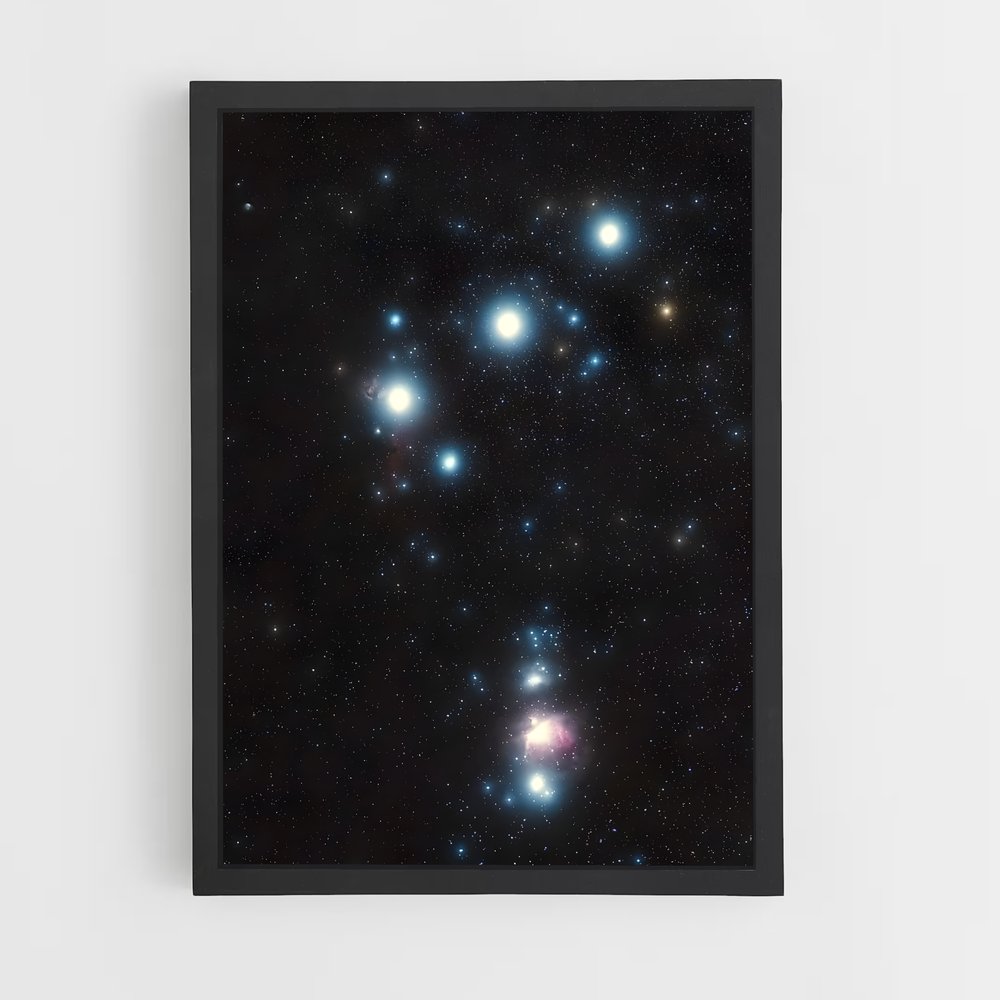 Poster Éblouissant de la Nébuleuse d'Orion – affiche Nébuleuses (vue 2)